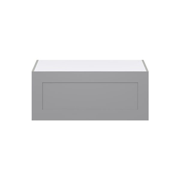 Hugo&Borg Beaumont 36 x 15 x 24.88-in Painted Slate Grey Door Wall Semi-Custom Cabinet