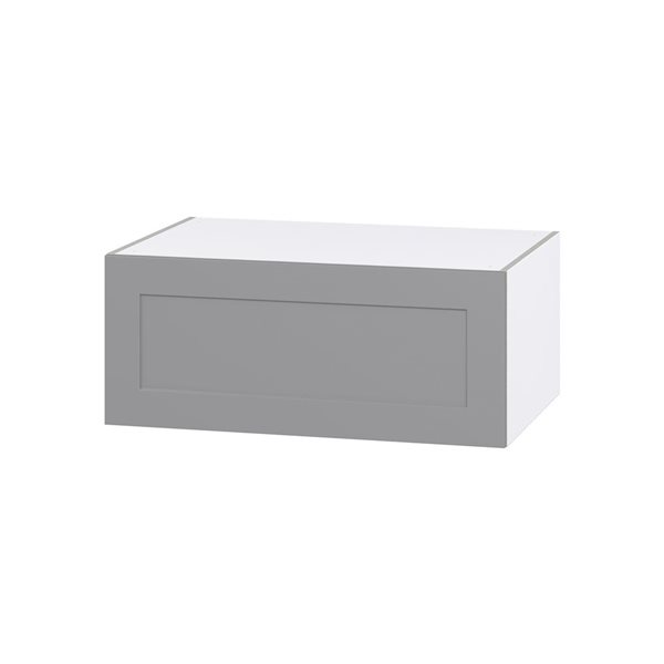 Hugo&Borg Beaumont 36 x 15 x 24.88-in Painted Slate Grey Door Wall Semi-Custom Cabinet