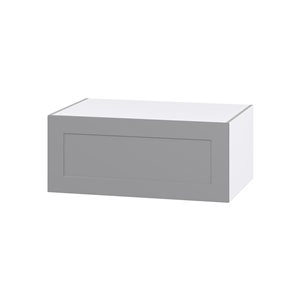 Hugo&Borg Beaumont 36 x 15 x 24.88-in Painted Slate Grey Door Wall Semi-Custom Cabinet