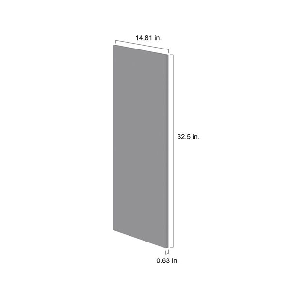 Hugo&Borg Beaumont 32.5 x 14.81 x 0.63-in Cabinet End Panel