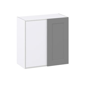 Hugo&Borg Beaumont 30 x 30 x 14.88-in Painted Slate Grey Door Wall Semi-Custom Cabinet