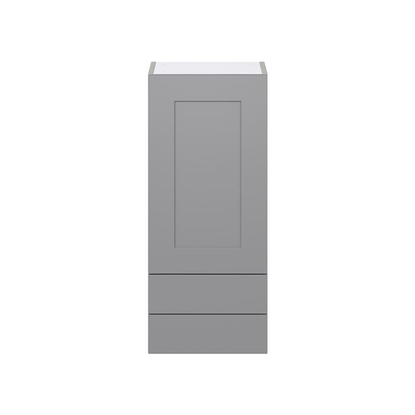 Hugo&Borg Beaumont 15 x 35 x 14.88-in Painted Slate Grey Door and Drawer Wall Semi-Custom Cabinet