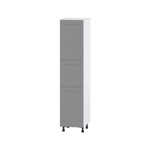 Hugo&Borg Beaumont 18 x 84.5 x 24.88-in Painted Slate Grey Door Pantry Semi-Custom Cabinet