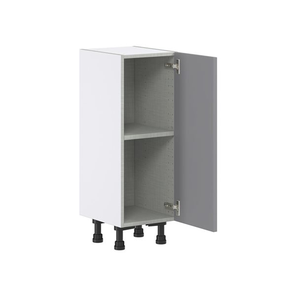 Hugo&Borg Beaumont 12 x 34.5 x 14.88-in Painted Slate Grey Door Base Semi-Custom Cabinet