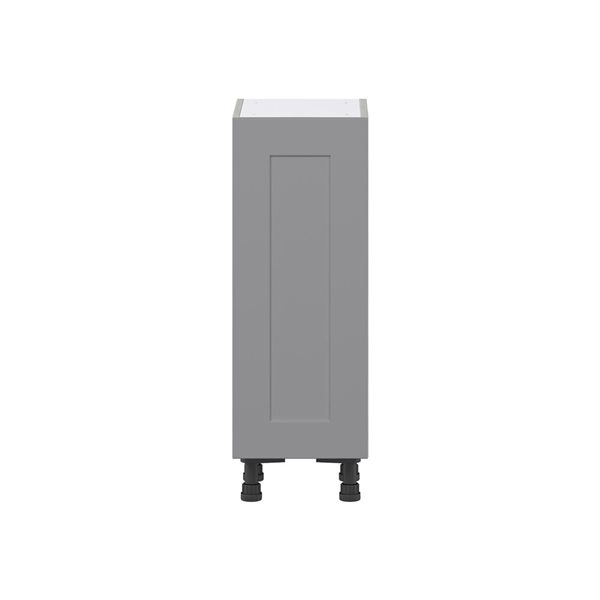 Hugo&Borg Beaumont 12 x 34.5 x 14.88-in Painted Slate Grey Door Base Semi-Custom Cabinet