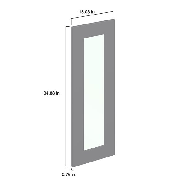 Hugo&Borg Beaumont 13.03 x 34.88 x 0.75-in Cabinet Door Front