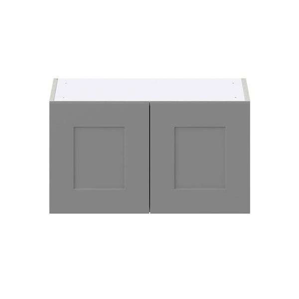 Hugo&Borg Beaumont 27 x 15 x 14.88-in Painted Slate Grey Door Wall Semi-Custom Cabinet