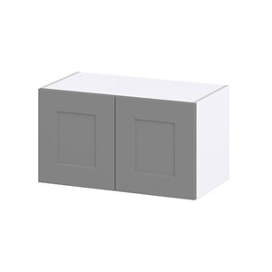 Hugo&Borg Beaumont 27 x 15 x 14.88-in Painted Slate Grey Door Wall Semi-Custom Cabinet