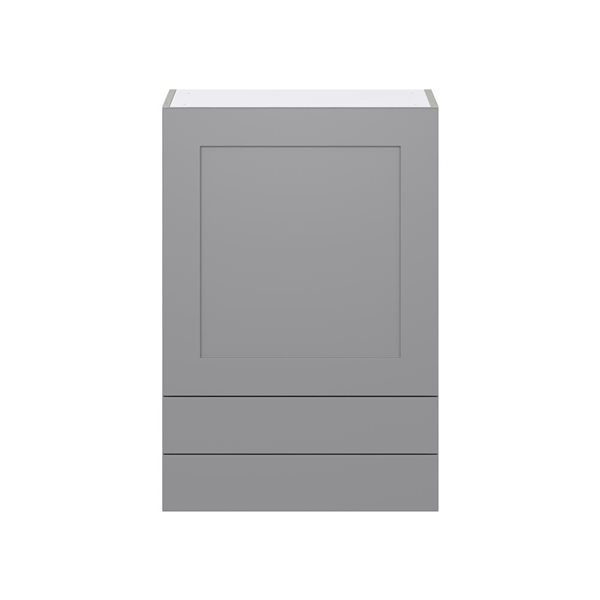 Hugo&Borg Beaumont 24 x 35 x 14.88-in Painted Slate Grey Door and Drawer Wall Semi-Custom Cabinet