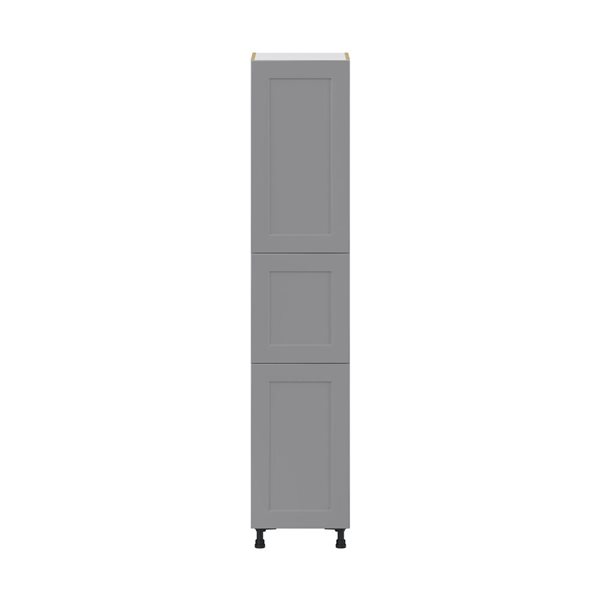 Hugo&Borg Beaumont 18 x 89.5 x 24.88-in Painted Slate Grey Door and Drawer Pantry Semi-Custom Cabinet