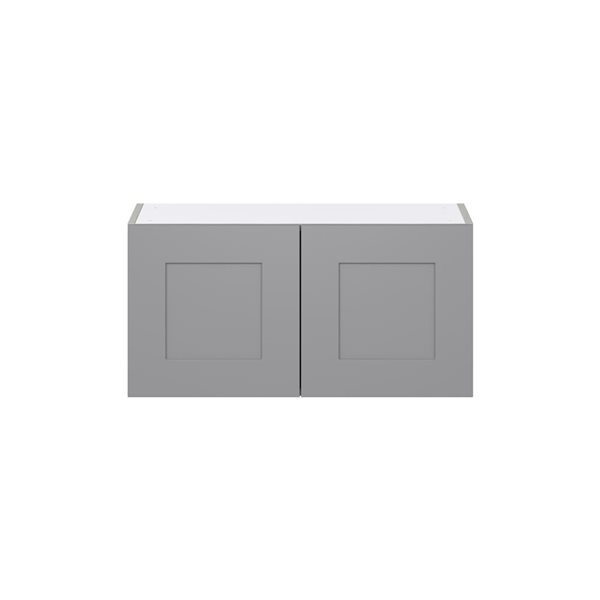 Hugo&Borg Beaumont 30 x 15 x 14.88-in Painted Slate Grey Door Wall Semi-Custom Cabinet