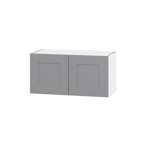 Hugo&Borg Beaumont 30 x 15 x 14.88-in Painted Slate Grey Door Wall Semi-Custom Cabinet