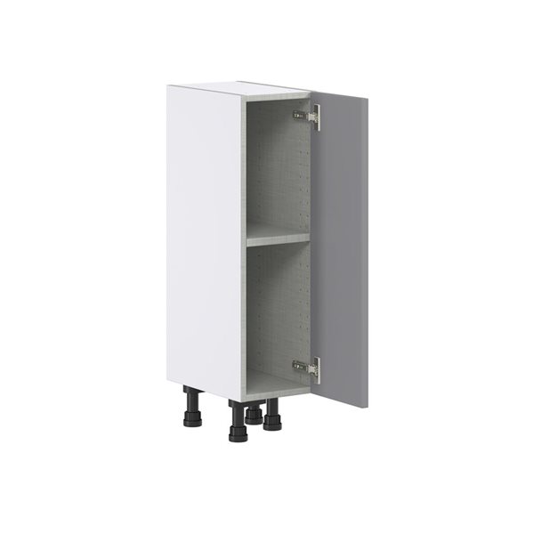 Hugo&Borg Beaumont 9 x 34.5 x 14.88-in Painted Slate Grey Door Base Semi-Custom Cabinet