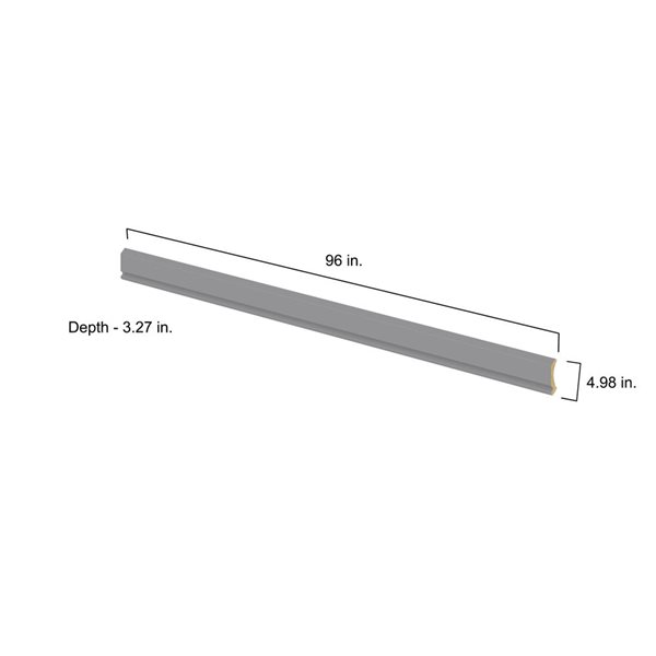 Hugo&Borg Beaumont 4.98 x 96 x 0.32-in Cabinet Crown Moulding