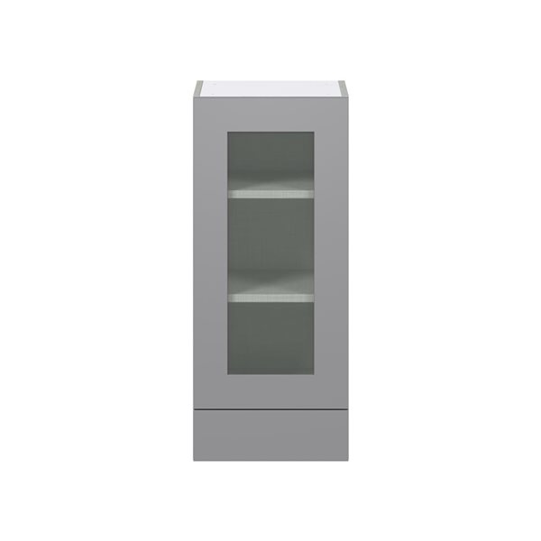 Hugo&Borg Beaumont 15 x 35 x 14.88-in Painted Slate Grey Door and Drawer Wall Semi-Custom Cabinet