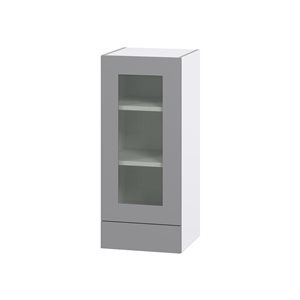 Hugo&Borg Beaumont 15 x 35 x 14.88-in Painted Slate Grey Door and Drawer Wall Semi-Custom Cabinet