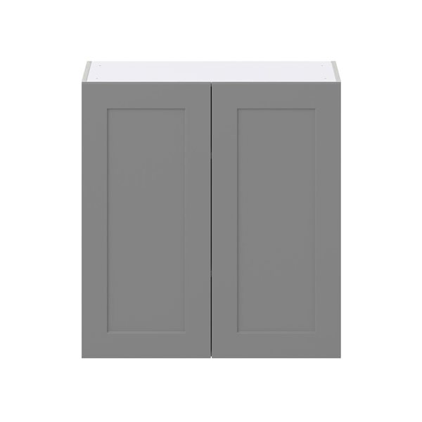 Hugo&Borg Beaumont 33 x 35 x 14.88-in Painted Slate Grey Door Wall Semi-Custom Cabinet