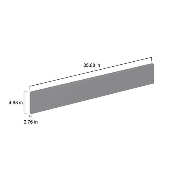 Hugo&Borg Beaumont 35.88 x 4.88 x 0.75-in Cabinet Drawer Front