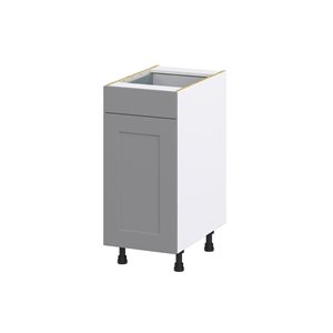 Hugo&Borg Beaumont 15 x 34.5 x 24.88-in Painted Slate Grey Drawer Base Semi-Custom Cabinet