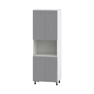 Hugo&Borg Beaumont 30 x 89.5 x 24.88-in Painted Slate Grey Door Pantry Semi-Custom Cabinet