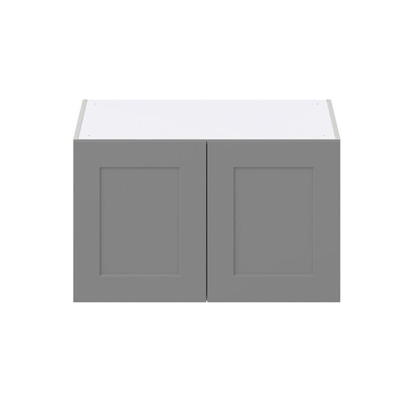 Hugo&Borg Beaumont 33 x 20 x 24.88-in Painted Slate Grey Door Wall Semi-Custom Cabinet