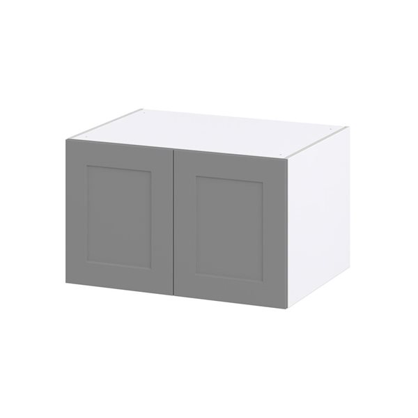 Hugo&Borg Beaumont 33 x 20 x 24.88-in Painted Slate Grey Door Wall Semi-Custom Cabinet