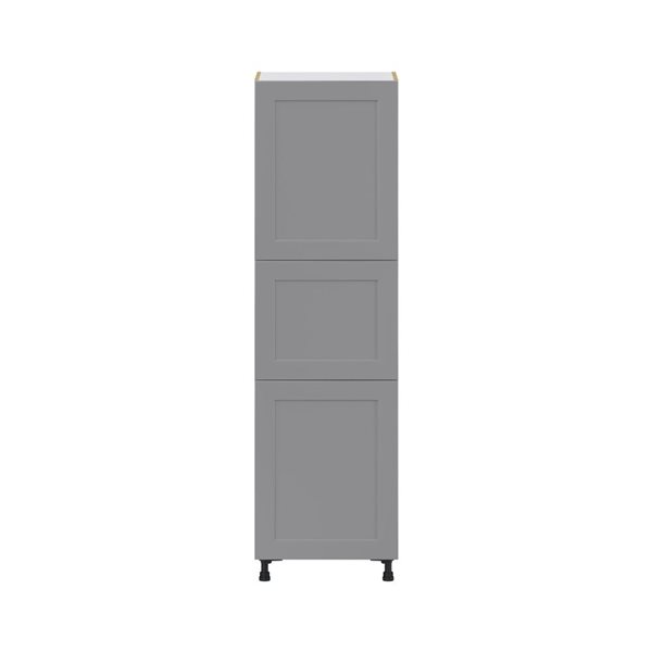 Hugo&Borg Beaumont 24 x 84.5 x 24.88-in Painted Slate Grey Door and Drawer Pantry Semi-Custom Cabinet