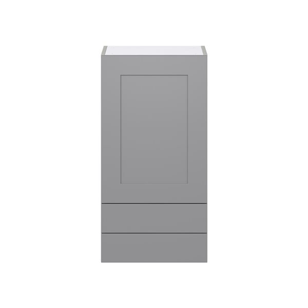 Hugo&Borg Beaumont 18 x 35 x 14.88-in Painted Slate Grey Door and Drawer Wall Semi-Custom Cabinet