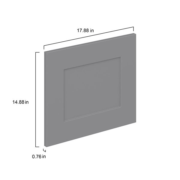 Hugo&Borg Beaumont 17.88 x 14.88 x 0.75-in Cabinet Drawer Front