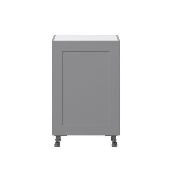 Hugo&Borg Beaumont 21 x 34.5 x 14.88-in Painted Slate Grey Door Base Semi-Custom Cabinet