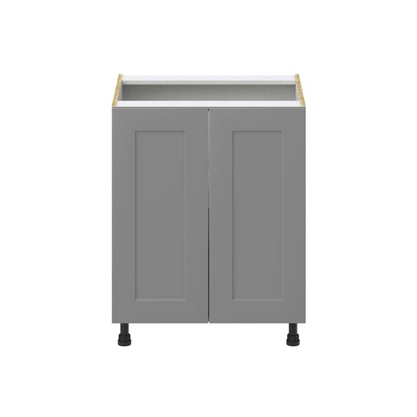 Hugo&Borg Beaumont 27 x 34.5 x 24.88-in Painted Slate Grey Door Base Semi-Custom Cabinet