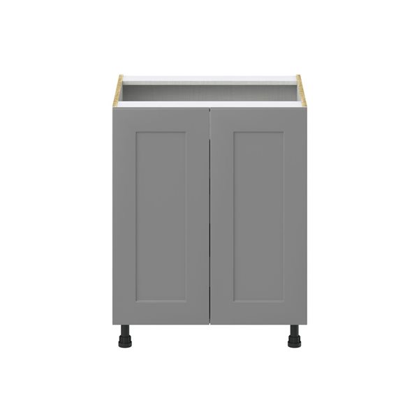 Hugo&Borg Beaumont 27 x 34.5 x 24.88-in Painted Slate Grey Door and Drawer Base Semi-Custom Cabinet