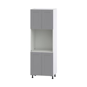 Hugo&Borg Beaumont 30 x 89.5 x 24.88-in Painted Slate Grey Door Pantry Semi-Custom Cabinet