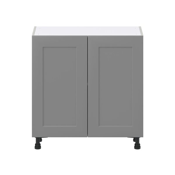 Hugo&Borg Beaumont 33 x 34.5 x 14.88-in Painted Slate Grey Door Base Semi-Custom Cabinet