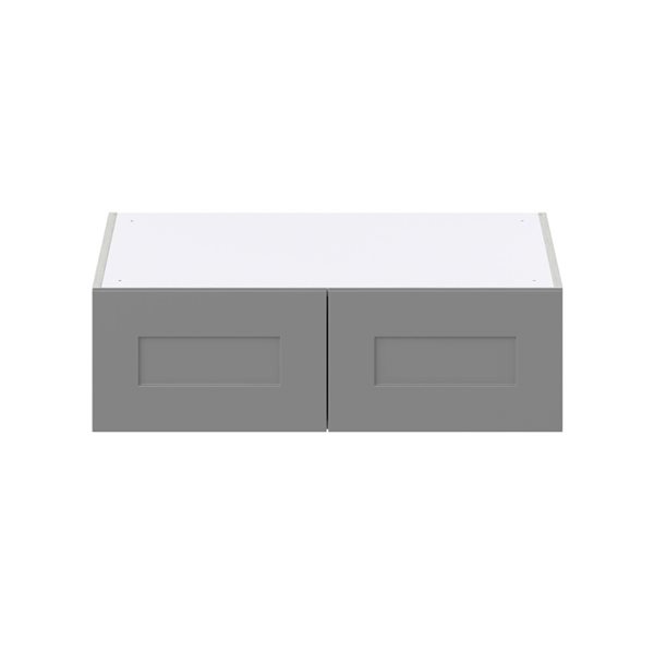 Hugo&Borg Beaumont 33 x 10 x 24.88-in Painted Slate Grey Door Wall Semi-Custom Cabinet