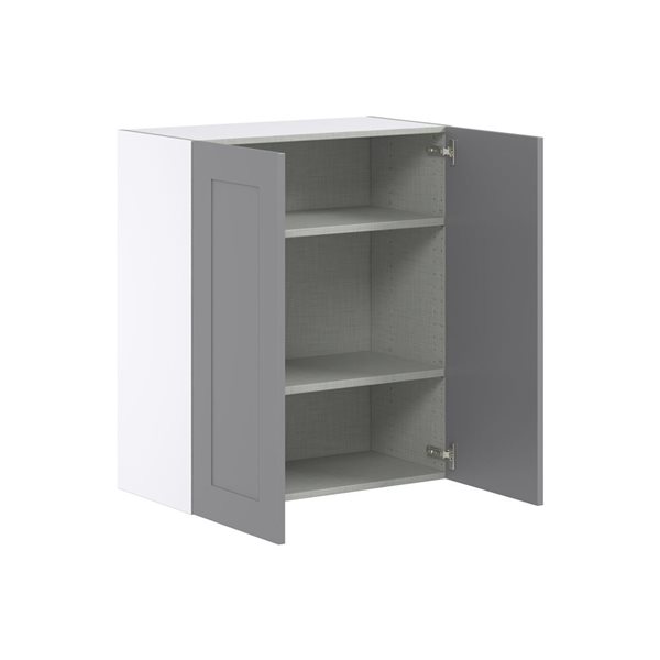 Hugo&Borg Beaumont 30 x 35 x 14.88-in Painted Slate Grey Door Wall Semi-Custom Cabinet