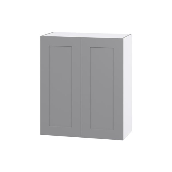 Hugo&Borg Beaumont 30 x 35 x 14.88-in Painted Slate Grey Door Wall Semi-Custom Cabinet