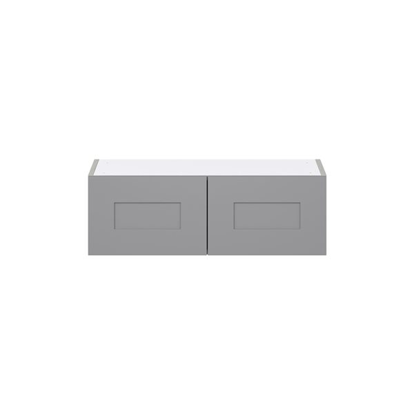 Hugo&Borg Beaumont 30 x 10 x 14.88-in Painted Slate Grey Door Wall Semi-Custom Cabinet