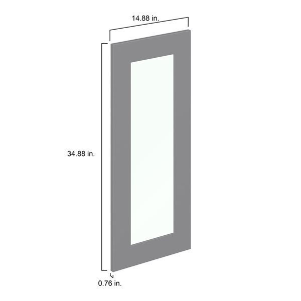 Hugo&Borg Beaumont 14.88 x 34.88 x 0.75-in Cabinet Door Front