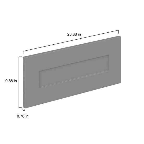 Hugo&Borg Beaumont 23.88 x 9.88 x 0.75-in Cabinet Drawer Front