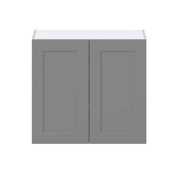 Hugo&Borg Beaumont 33 x 30 x 14.88-in Painted Slate Grey Door Wall Semi-Custom Cabinet