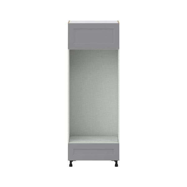 Hugo&Borg Beaumont 30 x 84.5 x 24.88-in Painted Slate Grey Door and Drawer Pantry Semi-Custom Cabinet