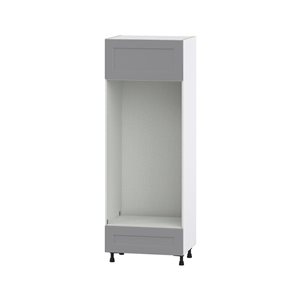 Hugo&Borg Beaumont 30 x 84.5 x 24.88-in Painted Slate Grey Door and Drawer Pantry Semi-Custom Cabinet