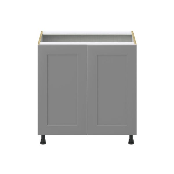 Hugo&Borg Beaumont 33 x 34.5 x 24.88-in Painted Slate Grey Door Base Semi-Custom Cabinet