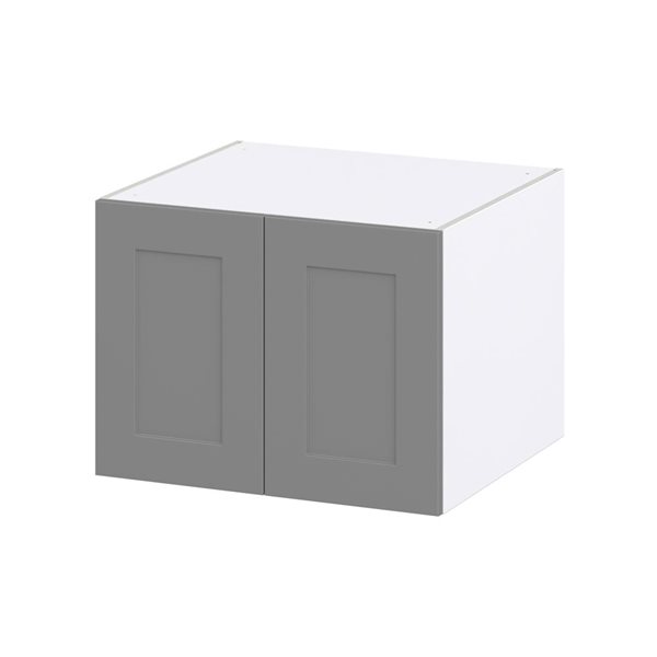 Hugo&Borg Beaumont 27 x 20 x 24.88-in Painted Slate Grey Door Wall Semi-Custom Cabinet