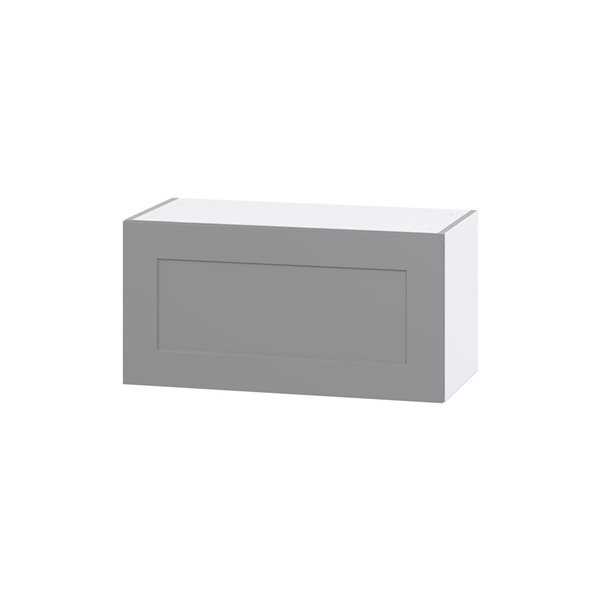 Hugo&Borg Beaumont 30 x 15 x 14.88-in Painted Slate Grey Door Wall Semi-Custom Cabinet