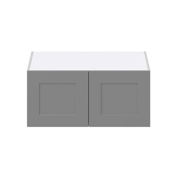 Hugo&Borg Beaumont 33 x 15 x 24.88-in Painted Slate Grey Door Wall Semi-Custom Cabinet