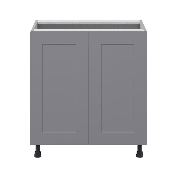 Hugo&Borg Beaumont 36 x 34.5 x 24.88-in Painted Slate Grey Door Base Semi-Custom Cabinet