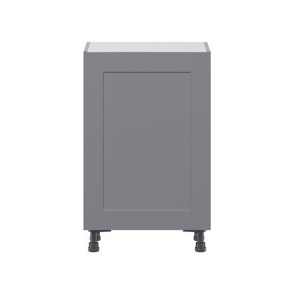 Hugo&Borg Beaumont 18 x 34.5 x 14.88-in Painted Slate Grey Door and Drawer Base Semi-Custom Cabinet