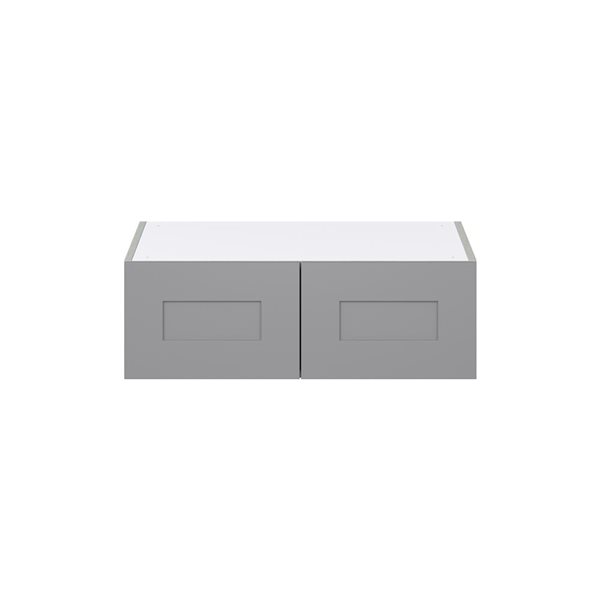 Hugo&Borg Beaumont 30 x 10 x 24.88-in Painted Slate Grey Door Wall Semi-Custom Cabinet